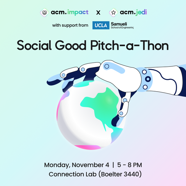 A graphic for the Social Good Pitch-a-Thon